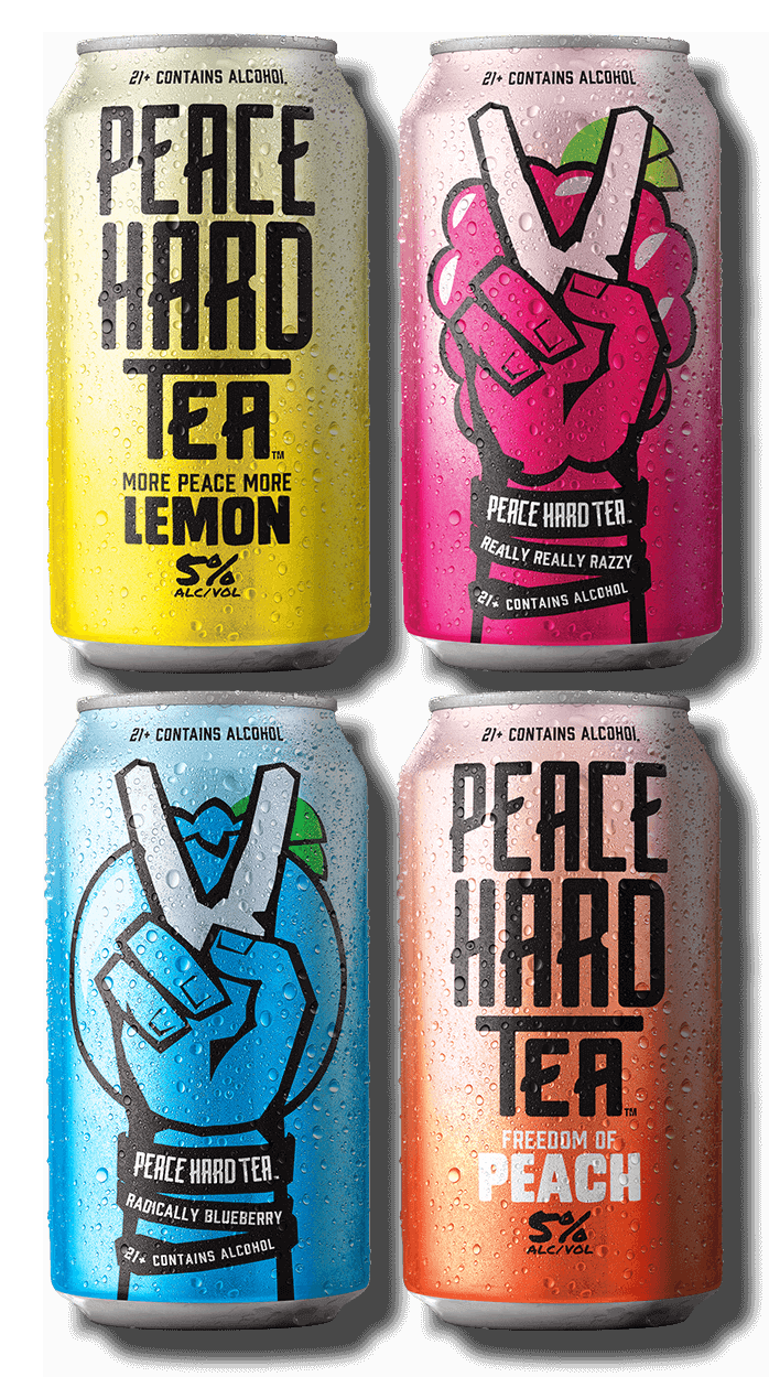Peace Hard Tea cans